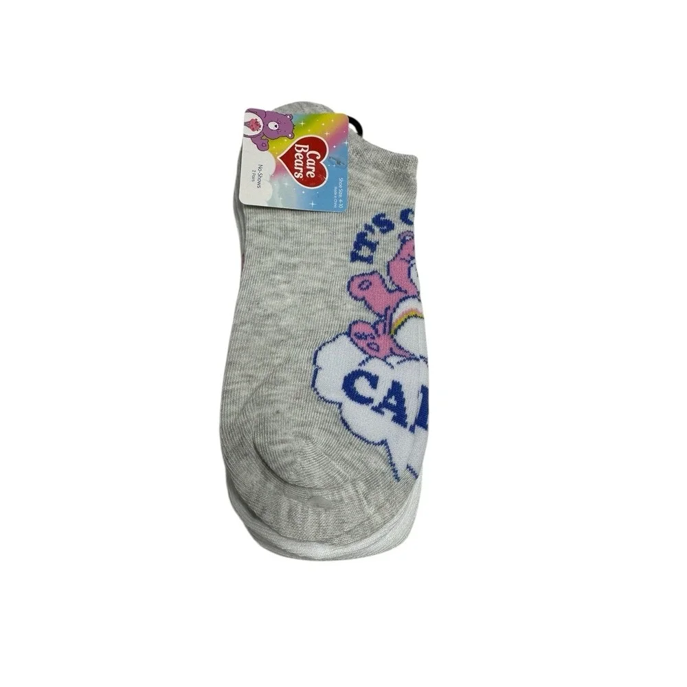 care bears womens no show ankle socks 2 pairs size 4-10